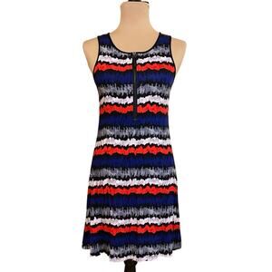 Kensie Abstract Zig Zag Tank Top Dress Size XS